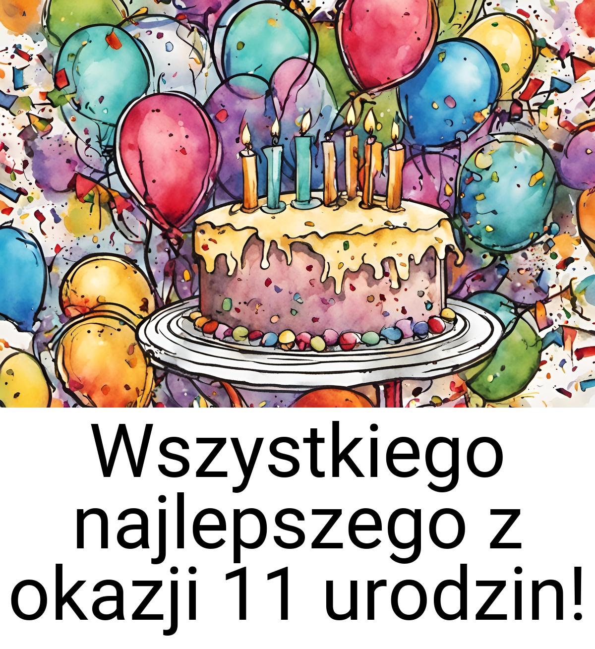 Wszystkiego najlepszego z okazji 11 urodzin