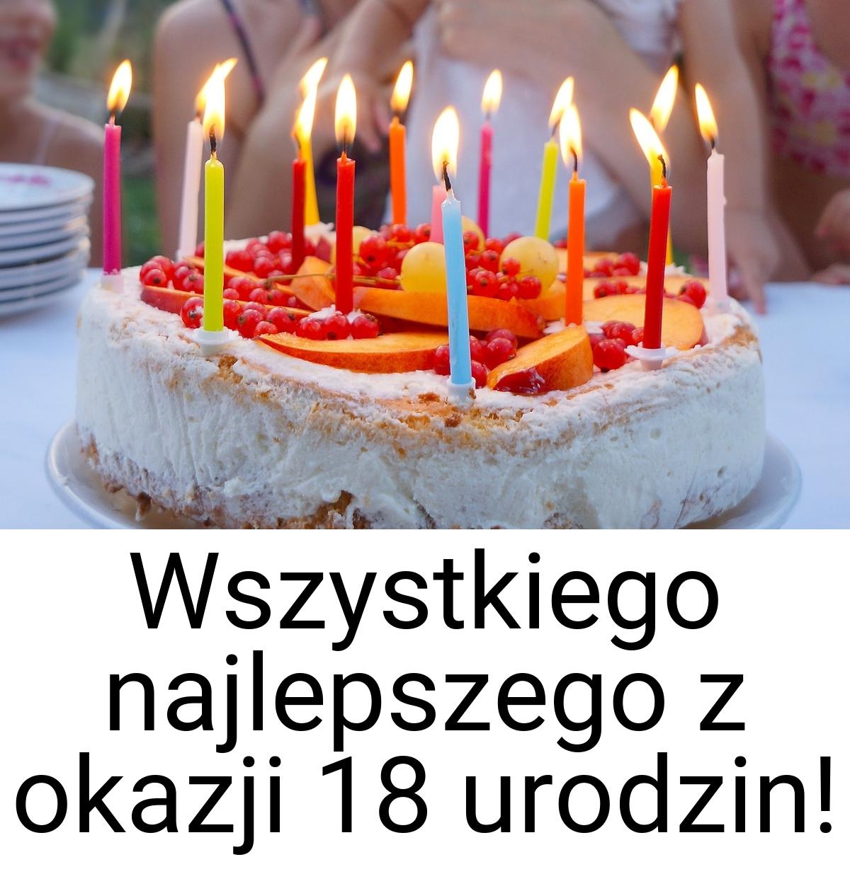 Wszystkiego najlepszego z okazji 18 urodzin