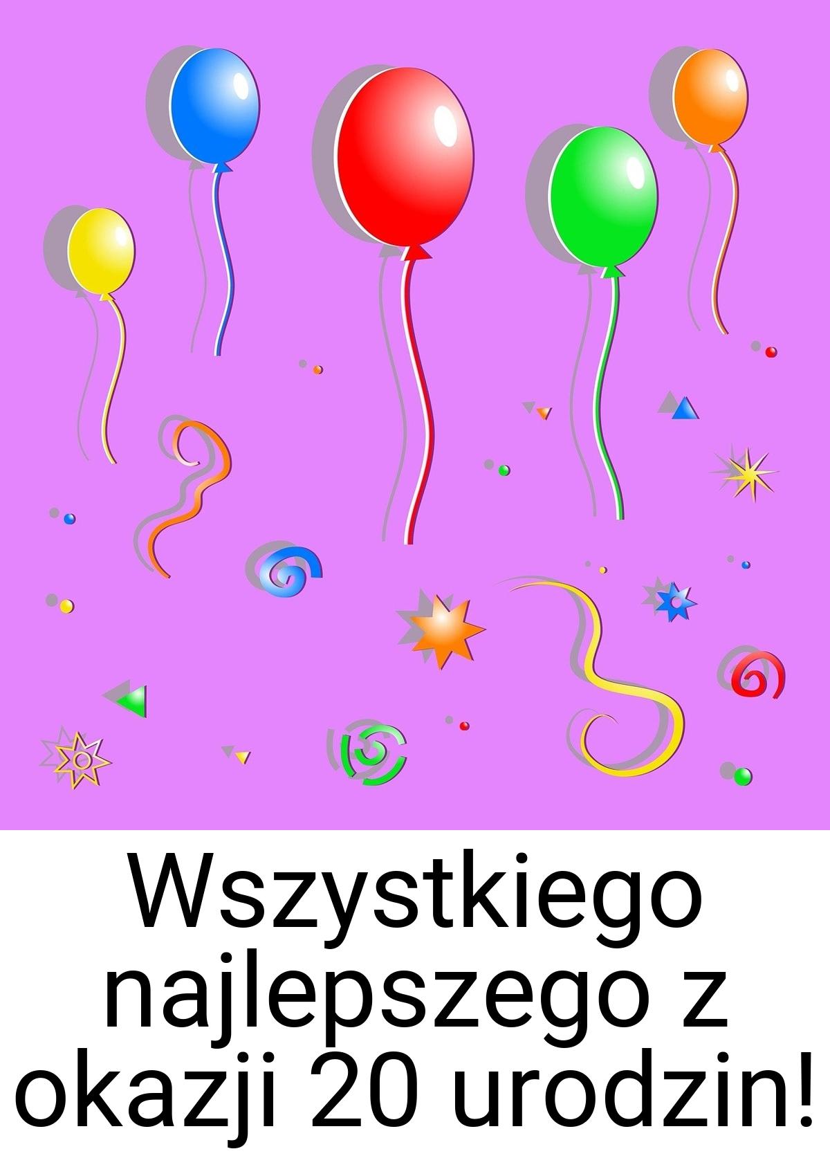 Wszystkiego najlepszego z okazji 20 urodzin