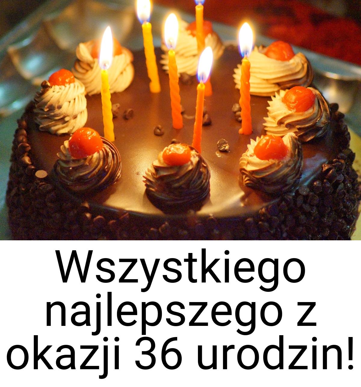 Wszystkiego najlepszego z okazji 36 urodzin