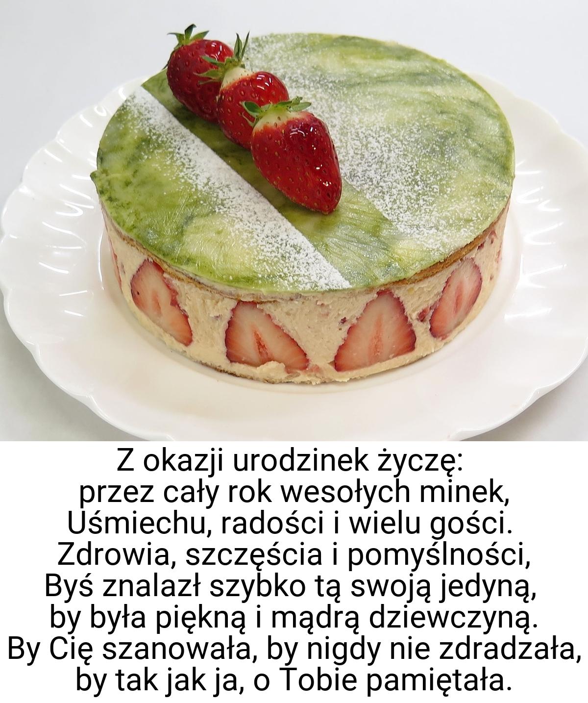Z okazji urodzinek życzę: przez cały rok wesołych minek