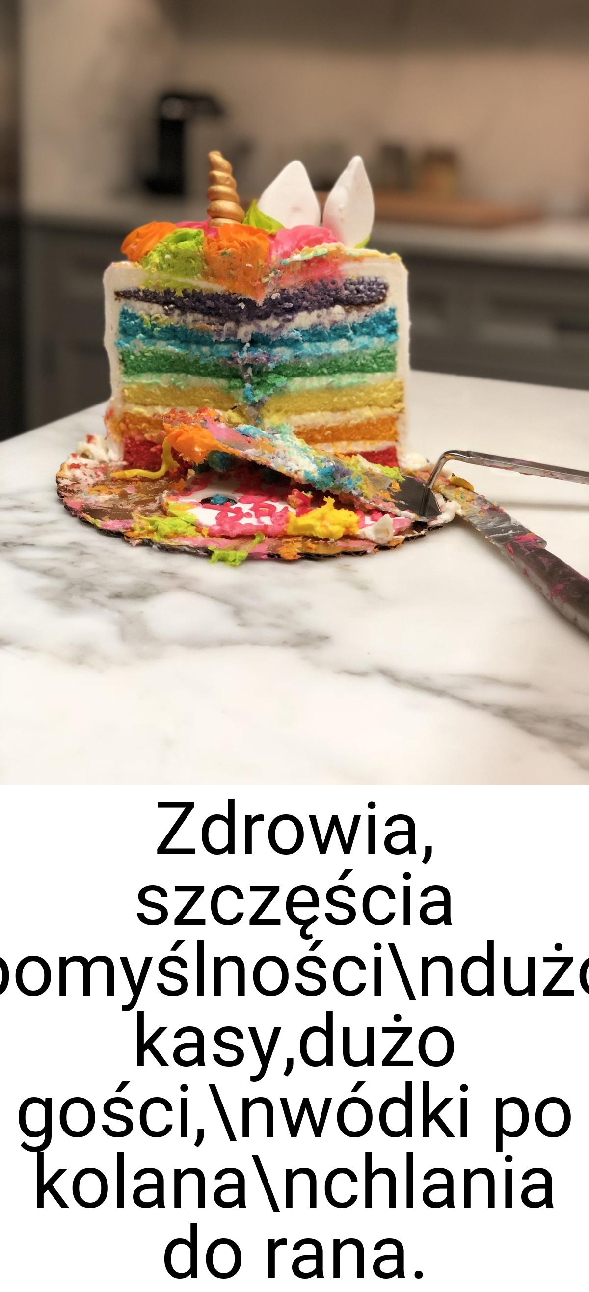 Zdrowia, szczęścia pomyślności\ndużo kasy,dużo