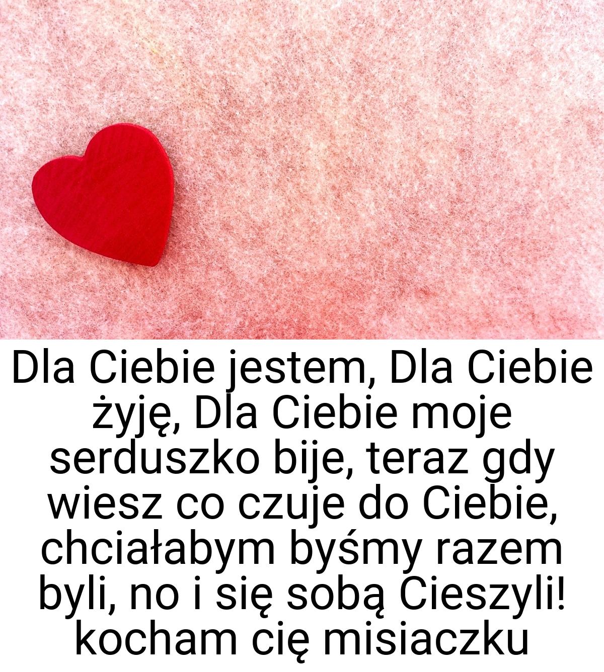 Dla Ciebie jestem, Dla Ciebie żyję, Dla Ciebie moje