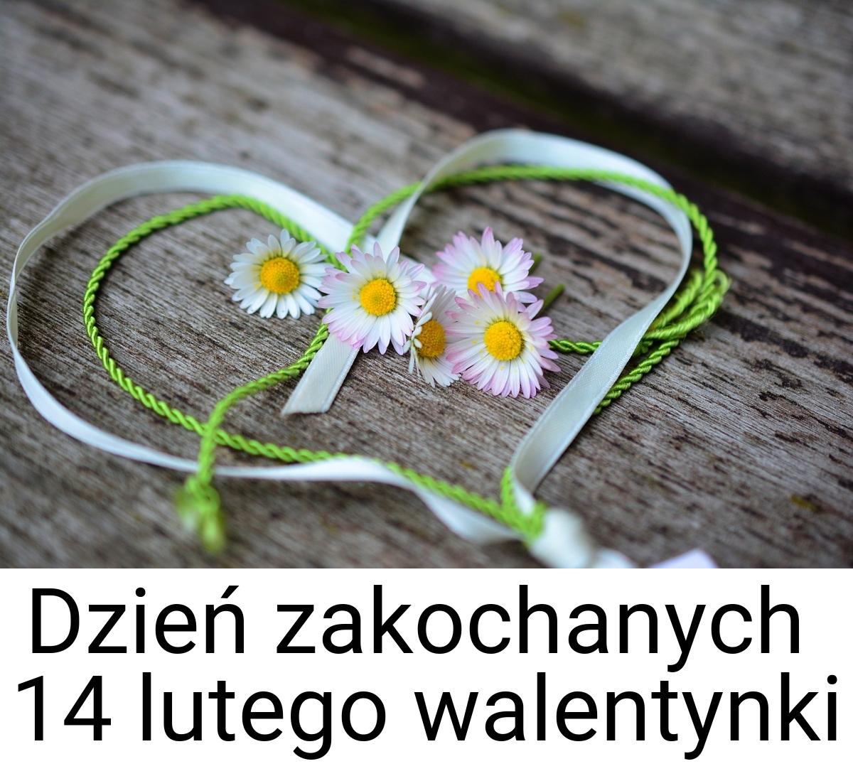 Dzień zakochanych 14 lutego walentynki