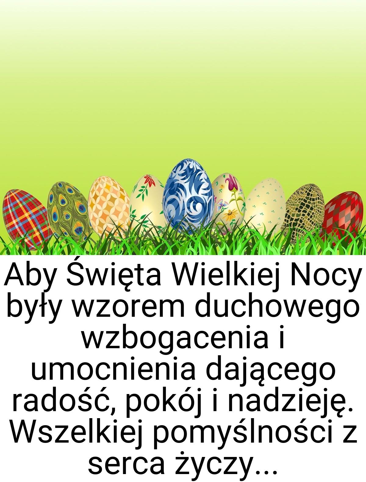 Aby Święta Wielkiej Nocy były wzorem duchowego wzbogacenia