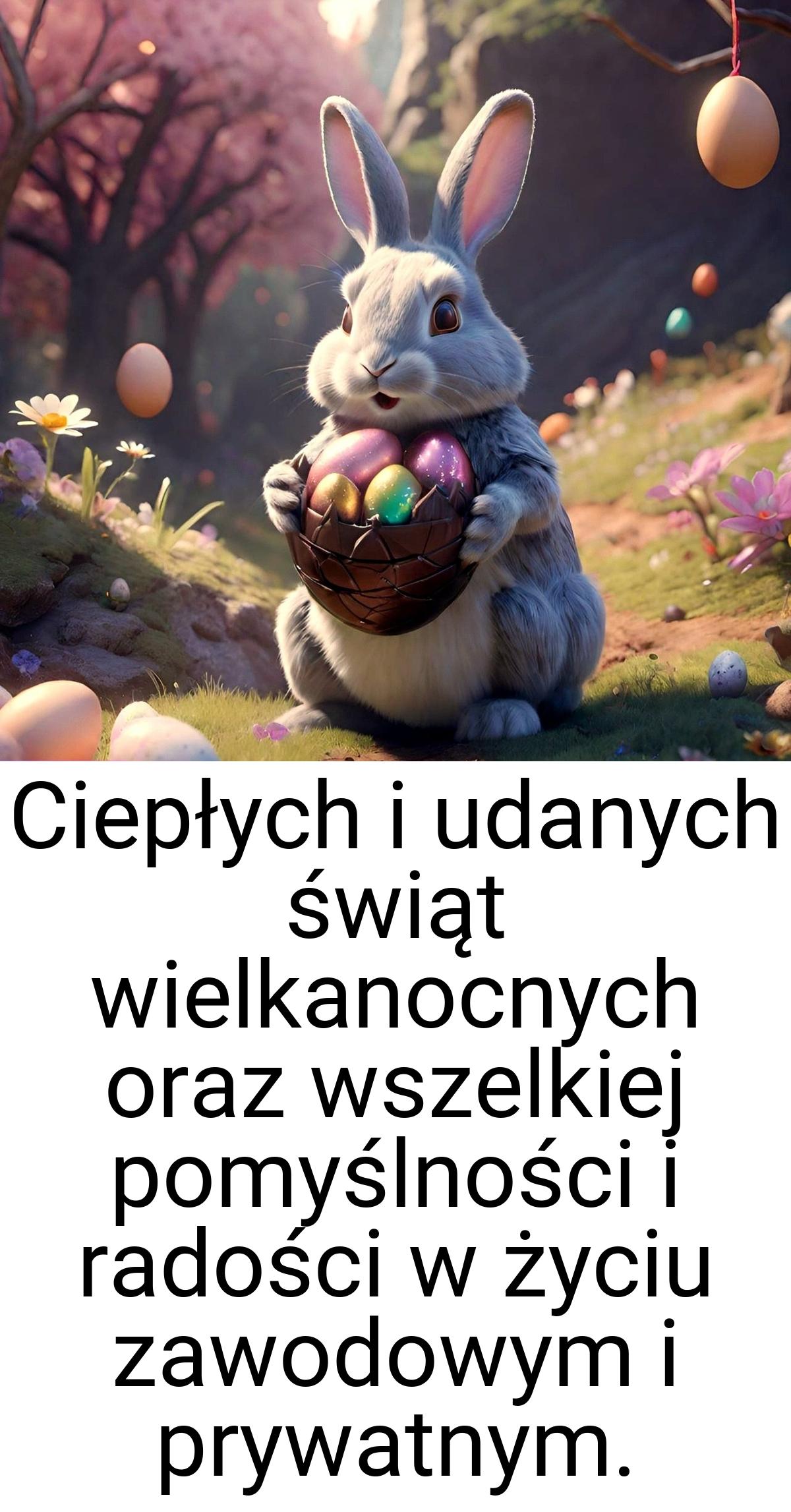 Ciepłych i udanych świąt wielkanocnych oraz wszelkiej