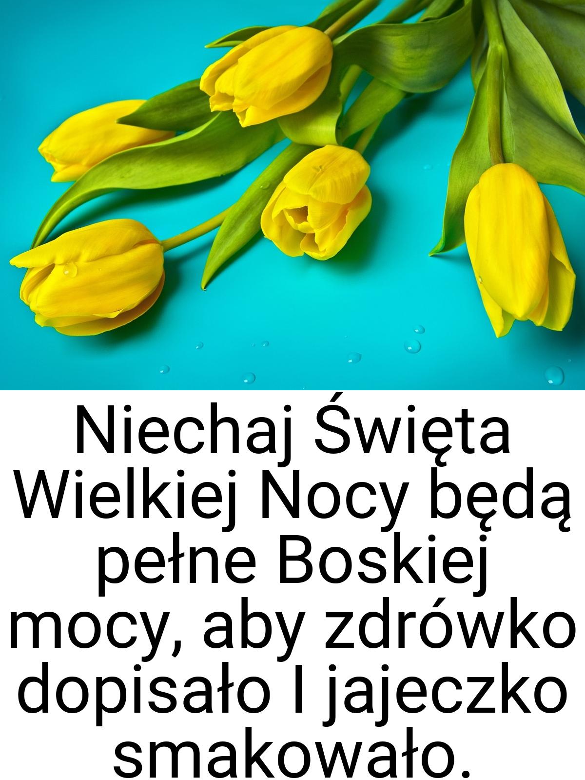 Niechaj Święta Wielkiej Nocy będą pełne Boskiej mocy, aby