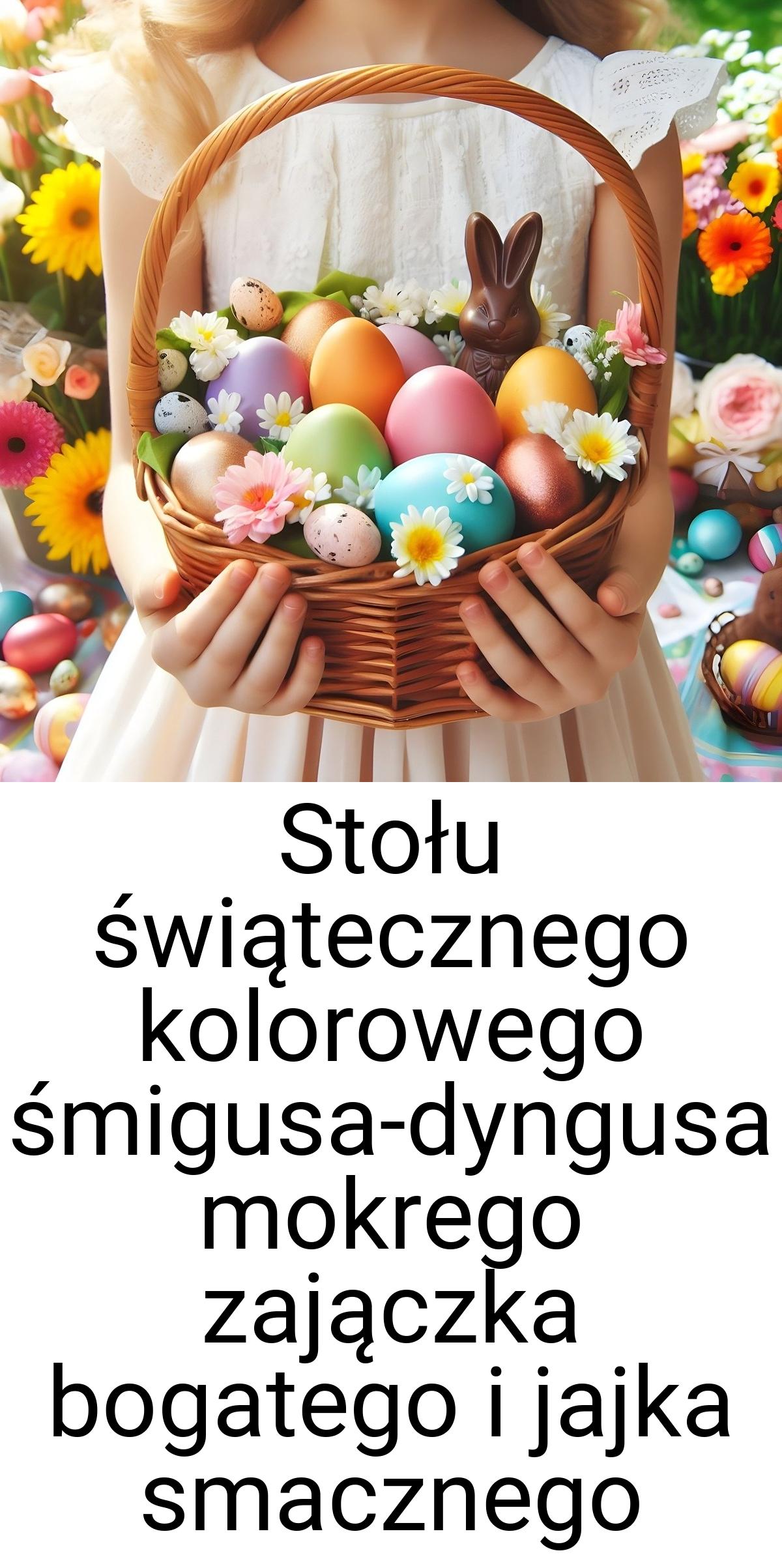 Stołu świątecznego kolorowego śmigusa-dyngusa mokrego