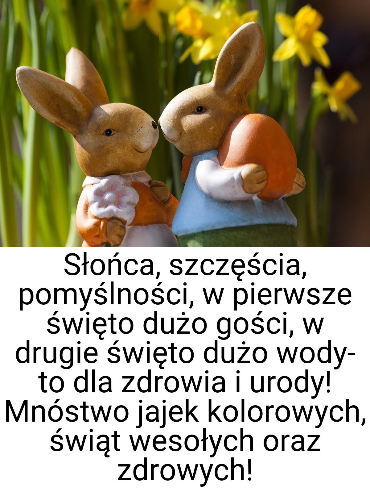 Słońca, szczęścia, pomyślności, w pierwsze święto dużo