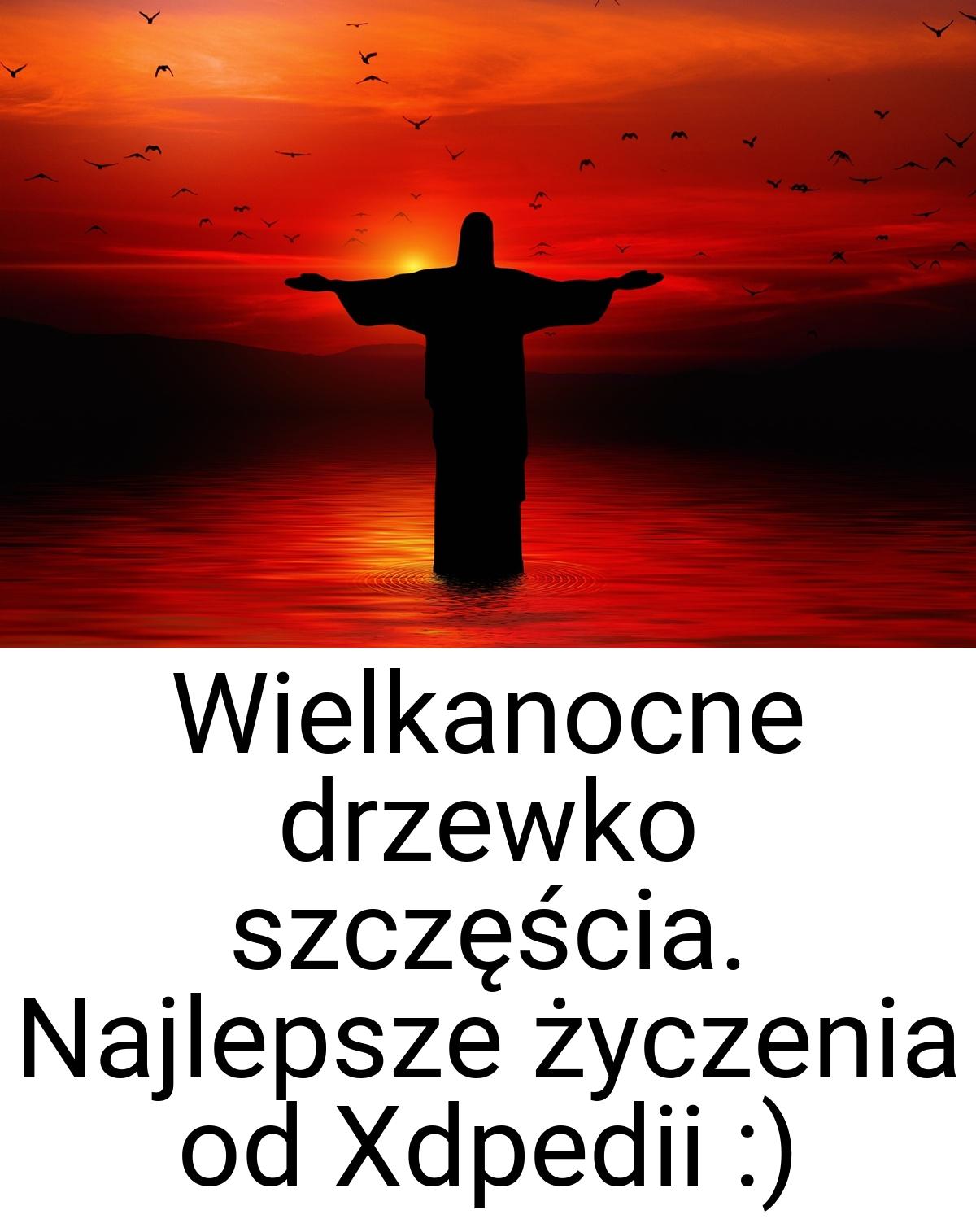 Wielkanocne drzewko szczęścia. Najlepsze życzenia od