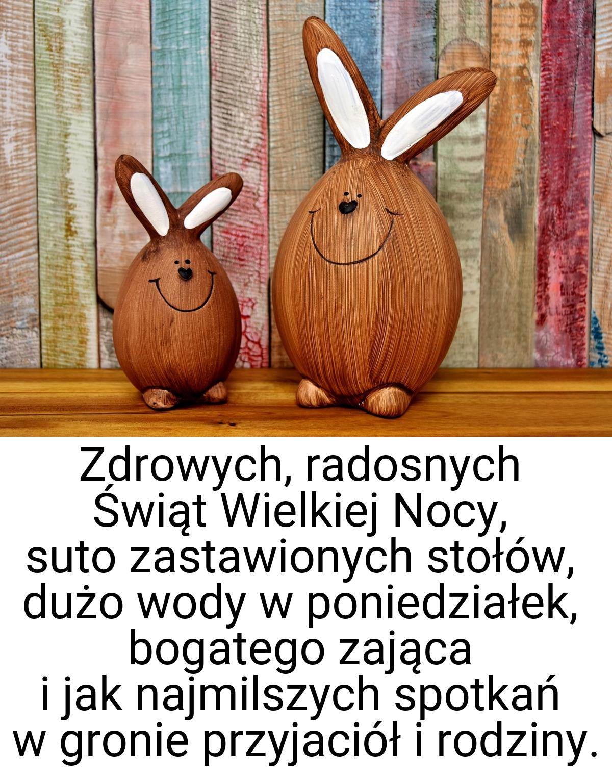 Zdrowych, radosnych Świąt Wielkiej Nocy, suto zastawionych