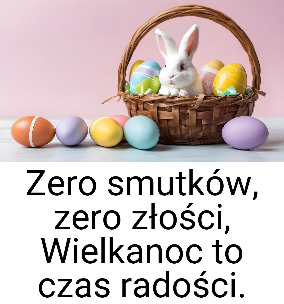 Zero smutków, zero złości, Wielkanoc to czas radości