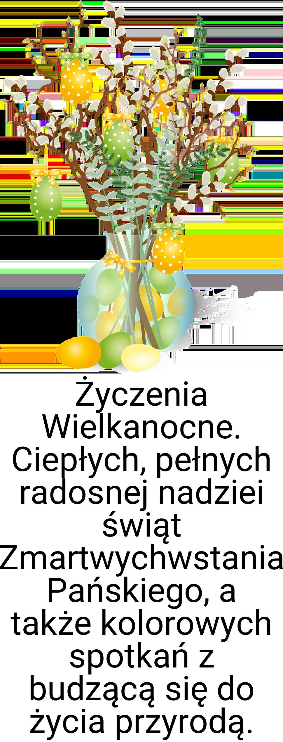 Życzenia Wielkanocne. Ciepłych, pełnych radosnej nadziei